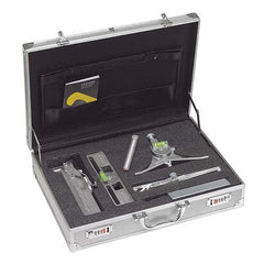 Jackson Safety - Layout & Setup Kits Type: Accessory Kit Contents: #1 Curvo-Mark Marker; #7 Centering Head; #8 Pro-Mag Level; Standard Radius Marker; Square Soap Stone & Holder; Loackable Metal Carrying Case - Eagle Tool & Supply