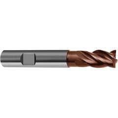 Guhring - 3/8", 4 Flute, Single End, Solid Carbide, Corner Chamfer End Mill - 2" OAL, 5/8 LOC, Right Hand Cut - Eagle Tool & Supply