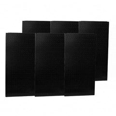 Wall Control - 96" Wide x 32" High Peg Board Storage Board - 6 Panels, Metal, Black - Eagle Tool & Supply