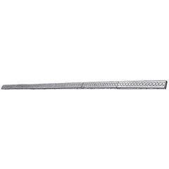 Wall Control - 96" Wide x 2-1/2" High Peg Board Strip - 6 Panels, Galvanized Steel, Metallic - Eagle Tool & Supply