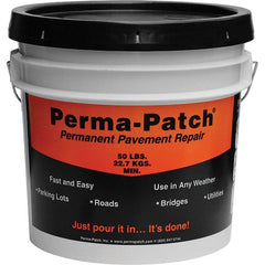 Perma-Patch - Drywall & Hard Surface Compounds Type: Permanent Asphalt Patch Material Color: Black - Eagle Tool & Supply