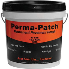 Perma-Patch - Drywall & Hard Surface Compounds Type: Permanent Asphalt Patch Material Color: Black - Eagle Tool & Supply