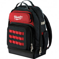 Milwaukee Tool - PACKOUT 48 Pocket, Ballistic Polyester, Red/Black Backpack Tool Bag - Eagle Tool & Supply