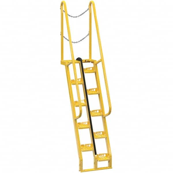 Vestil - 113-3/4" High 350 Lb Capacity 10 Step Alternating Tread Stair - Eagle Tool & Supply