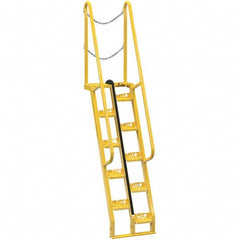 Vestil - 113-3/4" High 350 Lb Capacity 10 Step Alternating Tread Stair - Eagle Tool & Supply