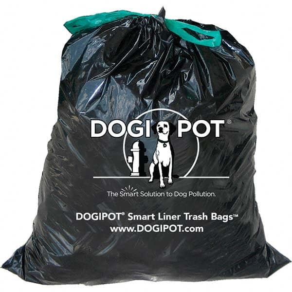 DOGIPOT - 1 50-Piece 10 Gal HDPE Plastic Trash Bags/Liners - Eagle Tool & Supply