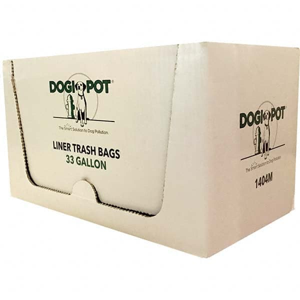 DOGIPOT - 1 25-Piece 33 Gal HDPE Plastic Trash Bags/Liners - Eagle Tool & Supply