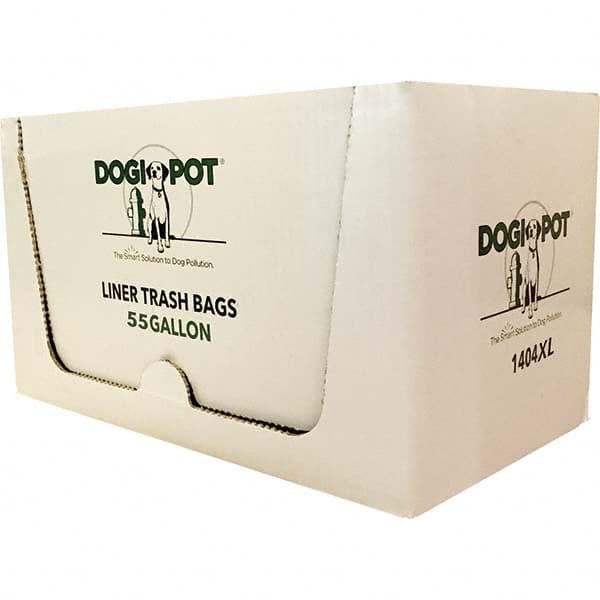 DOGIPOT - 1 25-Piece 55 Gal HDPE Plastic Trash Bags/Liners - Eagle Tool & Supply