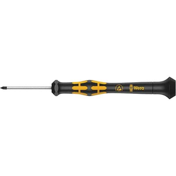 Wera - 1-47/64" Blade Length Microstix Screwdriver - 137mm OAL - Eagle Tool & Supply