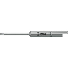 Wera - Slotted Screwdriver Bits Reversible: Reversible Blade Width (mm): 2.50 - Eagle Tool & Supply