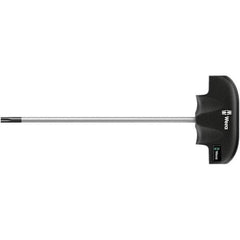 Wera - T6 Torx Driver - 4" Blade Length, 5" OAL, Ergonomic Handle, Chrome Plated Steel - Eagle Tool & Supply