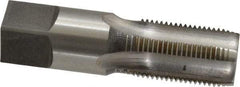 Reiff & Nestor - 3/8-19" BSPP, 4 Flutes, Plug Chamfer, Bright Finish, High Speed Steel British Standard Pipe Tap - 0.7" Shank Diam, 0.531" Square Size, 1-1/16" Thread Length, 2-9/16" Overall Length, Series 122P - Exact Industrial Supply
