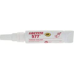 Loctite - 50 mL Tube, Yellow, Medium Strength Liquid Threadlocker - Series 577 - Eagle Tool & Supply