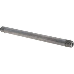 Made in USA - Schedule 80, 1/8" Diam x 5-1/2" Long Black Pipe Nipple - Threaded - Eagle Tool & Supply