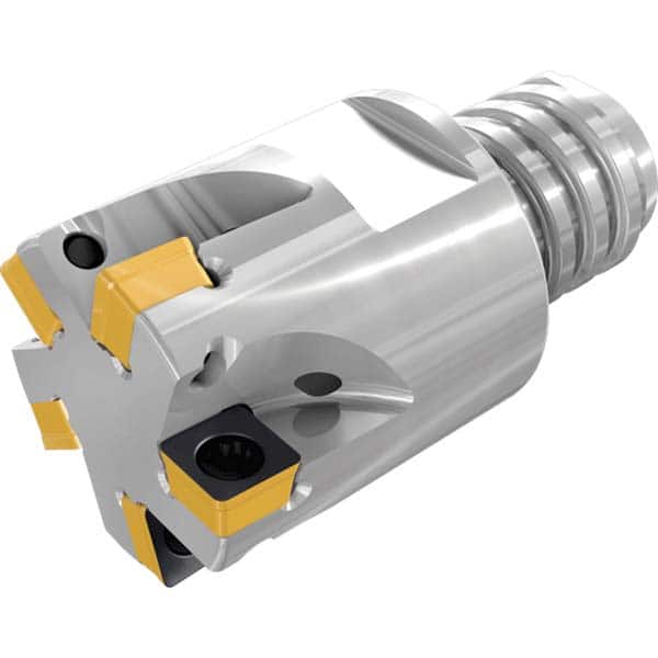 Iscar - Indexable Square-Shoulder End Mills Cutting Diameter (Decimal Inch): 0.3750 Shank Diameter (mm): 9.1000 - Eagle Tool & Supply