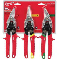 Milwaukee Tool - Snip & Shear Sets Type: Aviation Snip Set Pattern: Straight - Eagle Tool & Supply