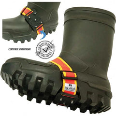 Geroline - Ice Traction Footwear Footwear Style: Strap-On Cleat Traction Type: Steel Studs - Eagle Tool & Supply