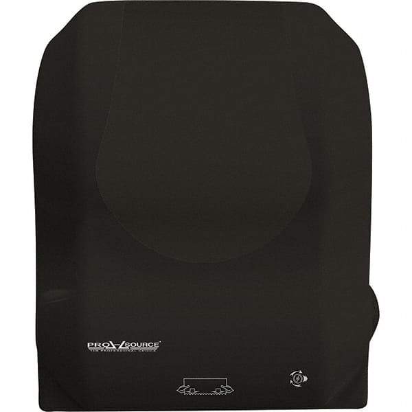 PRO-SOURCE - Hands Free, Plastic Paper Towel Dispenser - 8" x 8" Roll, Black - Eagle Tool & Supply