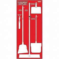 NMC - 30 x 68" Aluminum Shadow Board - Eagle Tool & Supply