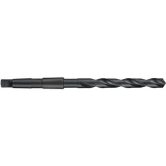 5/32″ HSS 118 Degree Thin Point Taper Shank Drill 4xD DIN 345-Black Oxide - Exact Industrial Supply