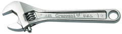 1/2" Opening - 4" OAL - Adjustable Wrench Chrome - Eagle Tool & Supply