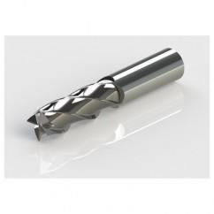 3mm Dia. x 75mm Overall Length 2-Flute Square End Solid Carbide SE End Mill-Round Shank-Center Cut-AlTiN - Eagle Tool & Supply