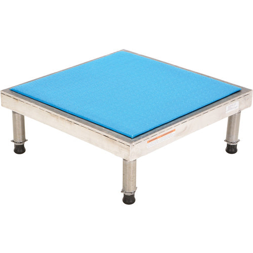 ‎Adj Alum Stand 9.5-15.5 H 24 × 24 - Exact Industrial Supply