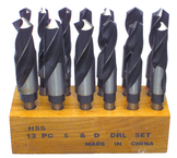 13 Pc. HSS Reduced Shank Drill Set - Eagle Tool & Supply