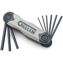 9 Pc. Dual Material Fold-up Inch Hex Key Set - Eagle Tool & Supply