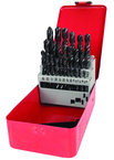 29 Pc. 1/16" - 1/2" by 64ths HSS Surface Treated Jobber Drill Set - Eagle Tool & Supply