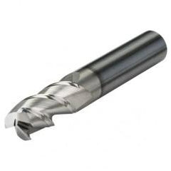 1/4 Dia. x 2-1/2 Overall Length 5-Flute .030 C/R Solid Carbide SE End Mill-Round Shank-Center Cut-Uncoated - Eagle Tool & Supply