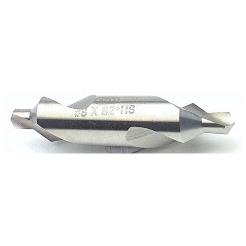 #3 × 2″ OAL 90 Degree HSS Plain Combined Drill and Countersink Uncoated - Eagle Tool & Supply