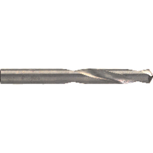 #40 Dia. × 0.098″ Shank × 1″ Flute Length × 2″ OAL, 5XD, 118°, Uncoated, 2 Flute, External Coolant, Round Solid Carbide Drill - Eagle Tool & Supply
