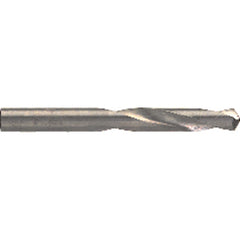 #40 Dia. × 0.098″ Shank × 1″ Flute Length × 2″ OAL, 5XD, 118°, Uncoated, 2 Flute, External Coolant, Round Solid Carbide Drill - Eagle Tool & Supply