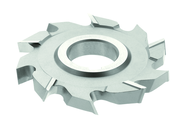 4 x 1/2 x 1-1/4 - HSS - Staggered Tooth Side Milling Cutter-AL - 10T - TiCN Coated - Eagle Tool & Supply