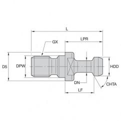 RK30BT2M PULL STUD - Eagle Tool & Supply