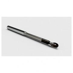 .050 Dia. - .075" LOC - 1-1/2" OAL 2 FL Ball Nose Carbide End Mill with .300 Reach-Nano Coated - Eagle Tool & Supply