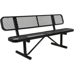 Bench Expanded Metal 72 Black - Exact Industrial Supply