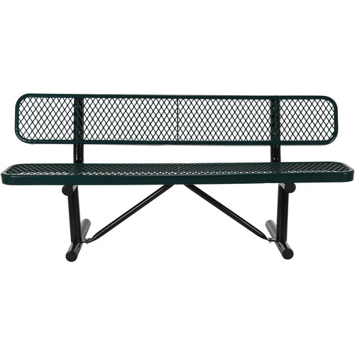 Bench Expanded Metal 72 Green - Exact Industrial Supply