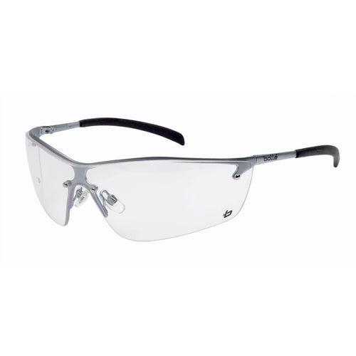 SILIUM - Clear Lens - Silver Metal Frame PC ASAF - Eagle Tool & Supply