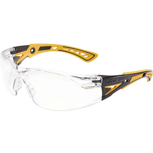 RUSH+ Clear Lens - Yellow & Black Frame PC ASAF - Eagle Tool & Supply