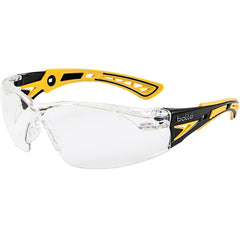 RUSH+ Small - Clear Lens - Yellow & Black Frame PC ASAF Platinum - Eagle Tool & Supply