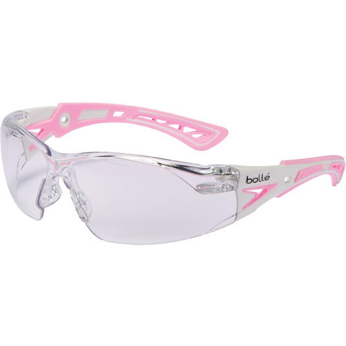 RUSH+ Small - Clear Lens - Pink & White Frame PC ASAF Platinum - Eagle Tool & Supply