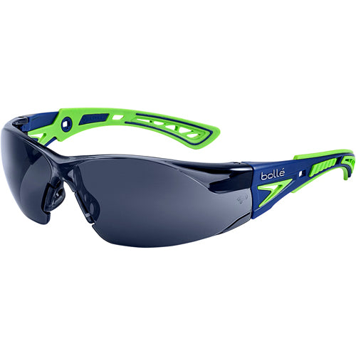 RUSH+ - Smoke Lens - Blue & Green Frame PC ASAF Platinum - Eagle Tool & Supply