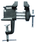 3" Light  Duty Clamp on Vise - Cast Iron - Serrated Jaws - Cast in Pipe Jaws - Eagle Tool & Supply