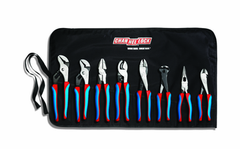 Channellock Code Blue 8 Pc. Plier Set - Contains 9.5 and 10 in. Tongue and Groove; 9 in. High Leverage Linemens; Cable Cutter; Crimping/Cutting Tool; 8 in. End Cutting; Long Nose and Diagonal Cutting Plier - Eagle Tool & Supply