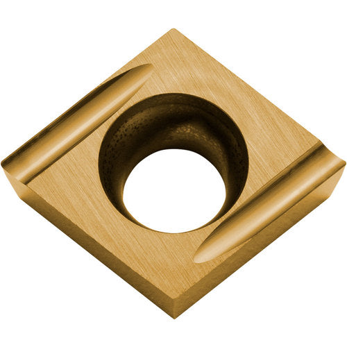 CCGT 21502 U PV720, 0.004″ Corner Radius, 3/32″ Thick, 1/4″ Inscribed Circle, TiCN (MEGACOAT NANO), 80 Degree Diamond, Turning Indexable Insert