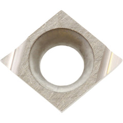 CCGT 110905 F PV7010, 0.0079″ Corner Radius, 0.0551″ Thick, 0.1378″ Inscribed Circle, TiCN (MEGACOAT), Diamond, Turning Indexable Insert - Exact Industrial Supply