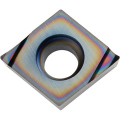 CCGT 4305 A3 PDL025, 0.008″ Corner Radius, 3/16″ Thick, 1/2″ Inscribed Circle, C, 80 Degree Diamond, Turning Indexable Insert