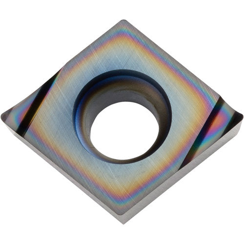 CCGT 3251 A3 PDL010, 1/64″ Corner Radius, 5/32″ Thick, 3/8″ Inscribed Circle, C, 80 Degree Diamond, Turning Indexable Insert